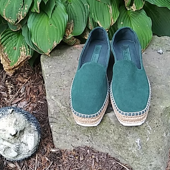 NEW ASOS Jenna Suede Flatform Espadrilles - Picture 3 of 7